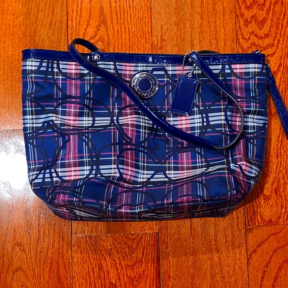 Coach Pink & Blue Purse